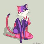  2018 batman_(series) breasts cat dc_comics feline female freeflyspecter harley_cat harley_quinn jewelry mammal necklace pussy solo 