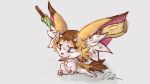  baby_tiragon balls colored cub dessert disembodied_penis ear_tuft food huge_ears ice_cream male pawknight penis solo tiragon tuft wings young yu-gi-oh 