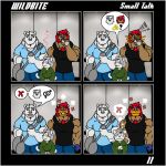  ! bear canine cat clothing comic feline female lion male male/male mammal muscular polar_bear rubberbuns 