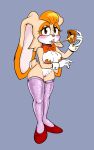  amber_eyes arm_tuft arm_under_breasts big_breasts big_ears blush bow_tie breasts candy chocolate_egg clothing collar crotch_tuft cuff_links dress_shoes eating eyelashes female floppy_ears food footwear gloves goodbadartist holidays inverted_nipples lagomorph legwear looking_at_viewer mammal mature_female nipples purple_background pussy rabbit shoes simple_background solo sonic_(series) standing stockings thick_bottom_lip vanilla_the_rabbit 