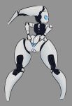  android blue_eyes cute disney drossel_von_flugel eyelashes female fireball_(series) hi_res humanoid machine not_furry pussy robot saidra simple_background solo standing 