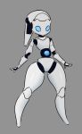  android blue_eyes cute disney drossel_von_flugel eyelashes female fireball_(series) hi_res humanoid machine not_furry robot saidra simple_background solo standing 