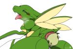  arthropod blush breasts edit egg female feral insect insect_wings looking_back nintendo oviposition panting pok&eacute;mon pok&eacute;mon_(species) pussy saliva scyther side_boob simple_background sweat teeth tongue tongue_out unknown_artist video_games white_background wings 