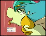  2018 ahegao avian comic duo equine flash_draw friendship_is_magic gallus_(mlp) gryphon looking_pleasured male male/male mammal my_little_pony open_mouth penetration penis sandbar_(mlp) simple_background text tongue tongue_out 