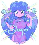  1girl cat chinese_clothes purple_hair shampoo_(ranma_1/2) 