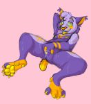  ailurid anthro claws cybera cybera_(character) feline female fingering flat_chested hybrid hypnosis lynx mammal mind_control nipple_piercing nipples pawpads paws piercing pussy pussy_juice red_panda short_tail sweat tongue tongue_out 