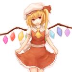  bad_id bad_pixiv_id curtsey flandre_scarlet kokotetsu open_mouth smile solo touhou 