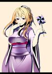  bad_id bad_pixiv_id blonde_hair highres japanese_clothes kimono long_hair purple_eyes shinoi solo touhou yakumo_yukari 
