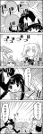  ajirogasa alternate_headwear apron book bow braid chair coat_rack comic commentary_request crescent greyscale hair_bow hat hat_bow hat_ribbon highres kirisame_marisa long_hair mob_cap monochrome motion_lines patchouli_knowledge reading ribbon short_sleeves sitting smile tani_takeshi touhou translation_request twin_braids witch_hat yatadera_narumi yukkuri_shiteitte_ne 