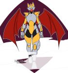 armor dragon female headgear helmet hi_res high_tech mask smoke superhero trevhart wings
