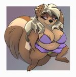 absurd_res anthro areola barely_visible_genitalia barely_visible_pussy big_breasts bikini blonde_hair blush bottomwear breasts brown_areola brown_body brown_fur buckteeth claws clothing cosplay curvy_figure ear_piercing ear_ring eye_bags eyelashes female fluffy fluffy_tail fur genitals hair hand_behind_head hands_on_leg hands_on_thigh hi_res honeymono huge_breasts mammal mature_anthro mature_female multicolored_body multicolored_fur nickelodeon panties panty_shot piercing pink_pussy purple_eyes pussy pussy_floss raised_arm ring_piercing rodent sandy_cheeks sciurid semi-anthro skirt slightly_chubby solo spongebob_squarepants stocky swimwear tail tan_body tan_fur teeth tree_squirrel two_tone_body two_tone_fur underwear voluptuous