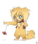  canid chibi clothed clothing diamond_dog_(mlp) fan_character feardakez fluffy friendship_is_magic hi_res mammal my_little_pony simple_background solo white_background yoyo 