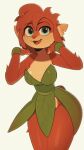 2024 activision animated anthro elora eyebrows faun_(spyro) feliscede female fingers front_view fur green_eyes hair hi_res looking_at_viewer mammal open_mouth simple_background solo spyro_the_dragon