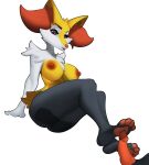 big_breasts braxien breasts feet female female_focus foot_fetish foot_play footjob hi_res male male/female nintendo pokemon sex simple_background unseen_male white_background ych