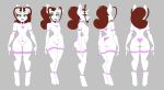  &lt;3 anthro butt equine fan_character featureless_crotch female freckles girly green_eyes grey_background horn jrvanesbroek lipstick makeup mammal my_little_pony nude phony_tail_(oc) simple_background solo unicorn wide_hips 