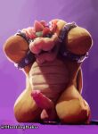 absurd_res andromorph anthro balls big_balls big_penis bowser genitals hi_res huntingbaku intersex king_koopa male mario_bros nintendo penis pose solo