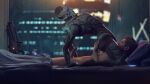 2023 3d_(artwork) absurd_res alien bed blender_(software) cunnilingus detailed_background digital_media_(artwork) doinks-ahoy duo erection facesitting female furniture genitals hi_res human human_on_humanoid humanoid interspecies male male/female mammal mass_effect nude nude_female nude_male on_bed oral penis scott_ryder sex side_view sitting_on_another turian vaginal vetra_nyx