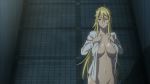  10s 1girl animated animated_gif blonde_hair breasts highschool_of_the_dead large_breasts long_hair marikawa_shizuka no_bra no_panties solo 