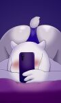 absurd_res anthro blush bovid butt caprine clothed clothing electronics female goat hi_res hiding_face inprogress mammal mature_female panties phone solo tail topless toriel undertale undertale_(series) underwear