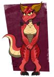 anthro female female/female humanoid jorhodez kobold reptile scalie short_stack solo thick thick_thighs wide_hips