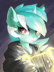  2018 bust_portrait clothed clothing equine fanfic_art female feral friendship_is_magic glowing gold_(metal) hair holding_musical_instrument hoodie horn looking_at_viewer lyra_heartstrings_(mlp) lyre mammal multicolored_hair musical_instrument my_little_pony portrait rosefluff simple_background solo two_tone_hair unicorn 