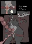 absurd_res anthro canid canine canis dungeon egg egg_insertion female forced fur grey_body grey_fur hi_res kukurikoko mammal penetration raised_arm rape sex solo tentacle_sex tentacles urethra urethral urethral_penetration wolf