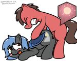  2018 5:4 big_brian blush digital_media_(artwork) duo earth_pony equine fan_character female feral horn horse impregnation male mammal my_little_pony ovum pokefound pony sex simple_background smile sperm_cell wings 