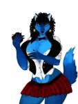  akella anthro big_breasts bow_tie breasts canine clothed clothing female huge_breasts looking_at_viewer mammal simple_background solo standing voluptuous white_background wide_hips 