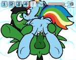  2018 5:4 animal_genitalia balls blue_feathers blush cum cum_inside digital_media_(artwork) duo equine erection fan_character feathered_wings feathers female feral friendship_is_magic fur hair horse male male/female mammal multicolored_hair my_little_pony nude penetration penis pokefound pony pussy rainbow_dash_(mlp) rainbow_hair sex simple_background smile wings 