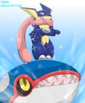  2015 ambiguous_gender anthro duo feral greninja kyogre legendary_pok&eacute;mon nintendo pok&eacute;mon pok&eacute;mon_(species) type video_games 