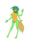 4_arms ahoge animal_genitalia animal_humanoid antennae_(anatomy) apocalipsejack arm_tuft arthropod arthropod_abdomen arthropod_humanoid bee big_breasts breasts cloaca compound_eyes digitigrade erection exoskeleton fangs female front_view genitals green_body green_hair hair herm hi_res humanoid hymenopteran hymenopteran_humanoid insect insect_humanoid insect_wings intersex macross_frontier mandibles model_sheet multi_arm multi_limb multicolored_body neck_tuft nipples nude open_mouth orange_body penis pussy ranka_lee rear_view red_eyes simple_background solo stinger_(anatomy) teeth tongue tuft vertical_cloaca wings wrist_tuft