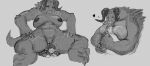 anthro bethesda_softworks big_breasts breasts claws deathclaw doctordj duo eyes_closed fallout female genitals greyscale head_between_breasts heart_symbol hi_res horn hug human human_on_anthro interspecies larger_female male male/female mammal microsoft monochrome nude pussy reptile scalie sitting_on_another size_difference sketch smaller_human smaller_male smile smothering voluptuous_anthro voluptuous_female