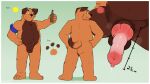  alcohol animal_genitalia animal_penis anthro beer beverage canid canine_genitalia canine_penis comparing genitals hi_res knot male mammal model_sheet nude onykr penis pinup pose presenting sheath solo tom_(onykr) 