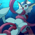  anal anal_penetration animal_genitalia animal_pussy bdsm blitzdrachin blush bondage bound canine canine_pussy double_penetration eeveelution female female/tentacles feral mammal nintendo patreon paws penetration pok&eacute;mon pok&eacute;mon_(species) pussy tentacles underwater vaginal vaginal_penetration vaporeon video_games water 