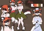  absurd_res anthro blush canid canine canis clothed clothing digital_media_(artwork) domestic_dog english_text female fur hair hi_res looking_at_viewer mammal rinkamo signature simple_background smile solo tail text wolfennecus(world) 