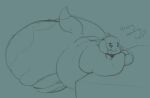 2024 animal_crossing anthro asking_viewer ass_up bedroom_eyes belly bent_over big_belly big_butt biped butt canid canine canis crossed_arms digby_(animal_crossing) digital_drawing_(artwork) digital_media_(artwork) dipstick_tail domestic_dog english_text fat_arms fat_legs fat_rolls freckled_butt freckles fur grin hair hanging_belly huge_belly huge_butt huge_thighs hyper hyper_butt hyper_hips hyper_thighs leaning_on_object looking_at_viewer male mammal markings monochrome morbidly_obese morbidly_obese_anthro morbidly_obese_male narrowed_eyes nintendo nude obese obese_anthro obese_male overweight overweight_anthro overweight_male seductive shih_tzu side_view simple_background sketch smile smug solo tail tail_markings talking_to_viewer teal_background text thick_thighs toy_dog xero