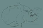  2024 animal_crossing anthro asking_viewer ass_up bedroom_eyes belly bent_over big_belly big_butt biped butt canid canine canis crossed_arms digby_(animal_crossing) digital_drawing_(artwork) digital_media_(artwork) dipstick_tail domestic_dog english_text fat_arms fat_legs fat_rolls freckled_butt freckles fur grin hair hanging_belly huge_belly huge_butt huge_thighs hyper hyper_butt hyper_hips hyper_thighs leaning_on_object looking_at_viewer male mammal markings monochrome morbidly_obese morbidly_obese_anthro morbidly_obese_male narrowed_eyes nintendo nude obese obese_anthro obese_male overweight overweight_anthro overweight_male seductive shih_tzu side_view simple_background sketch smile smug solo tail tail_markings talking_to_viewer teal_background text thick_thighs toy_dog xero 