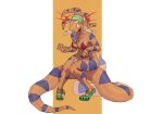  absurd_res anthro bikini breasts claws clothing cookie crocs dessert female food footwear hi_res ice_cream living_hair pseudo_hair reptile scalie sitting_on_tail snake snake_hair solo swimwear tail tongue vanessa_(zed-s) zed-s 