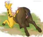  animal_genitalia animal_pussy anus aoino_broome areola autocunnilingus big_teats black_nipples butt conditional_dnp female feral generation_2_pokemon genitals girafarig giraffid hi_res horn living_tail long_tongue looking_pleasured mammal masturbation nintendo nipples oral oral_masturbation pokemon pokemon_(species) pussy sharp_teeth solo tail tail_head tail_mouth teats teeth tongue unusual_anatomy unusual_tail vaginal vaginal_masturbation 
