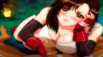  90s animated animated_gif bounce bouncing_breasts breasts censored cleavage cum final_fantasy final_fantasy_vii hitsuki huge_breasts lowres no-hands_paizuri paizuri penis qvga tifa_lockhart under_clothes 