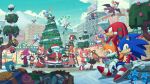  1other 6+boys 6+girls absurdres amy_rose animal_ears big_the_cat chaos_emerald charmy_bee cheese_(sonic) christmas christmas_ornaments christmas_tree conductor&#039;s_wife_(the_murder_of_sonic_the_hedgehog) conductor_(the_murder_of_sonic_the_hedgehog) cream_the_rabbit cubot digimin dr._eggman e-123_omega english_commentary espio_the_chameleon flicky_(character) floating flower flying froggy_(sonic) gloves highres hug husband_and_wife jewel_the_beetle kitsunami_the_fennec knuckles_the_echidna mother_and_daughter multiple_boys multiple_girls official_art orbot protagonist_(the_murder_of_sonic_the_hedgehog) robot rouge_the_bat santa_costume second-party_source shadow_the_hedgehog silver_the_hedgehog smile snow sonic_(series) sonic_the_hedgehog sonic_the_hedgehog_(idw) sticks_the_badger surge_the_tenrec tails_(sonic) tangle_the_lemur the_murder_of_sonic_the_hedgehog tree vanilla_the_rabbit white_gloves winter_clothes wisp_(sonic) 