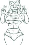 2024 5_fingers alternate_costume anthro areola areola_slip arms_bent bast big_areola big_breasts biped black_and_white blush blush_lines bodily_fluids bottomwear breasts camel_toe clothed clothed_anthro clothed_female clothing deity digital_drawing_(artwork) digital_media_(artwork) double_v_sign egyptian_headdress egyptian_mythology embarrassed empty_eyes eyebrows fangs felid female fingers front_view fully_clothed fully_clothed_anthro fully_clothed_female gesture hand_gesture hi_res hieroglyphics humanoid_hands ineffective_clothing legs_together looking_at_viewer mammal marvel middle_eastern_mythology monochrome mythology nemes_(clothing) nervous nervous_smile nervous_sweat open_mouth open_smile pantherine panties portrait prick_ears print_clothing print_sweater print_topwear redout shorts skimpy smile smiling_at_viewer snout solo standing straight_legs sweat sweater teeth thick_thighs thin_eyebrows three-quarter_portrait topwear turtleneck under_boob underwear v_sign wide_hips