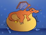  alternate_version_in_description averting_eyes belly belly_inflation big_belly blue_background blush blush_lines charizard creaking digital_drawing_(artwork) digital_media_(artwork) embarrasment faygo_(soda) felixmcfurry fetishes fire flaming_tail generation_1_pokemon hi_res inflated_belly inflation lying male nintendo on_front overbite_fang pokemon pokemon_(species) procreate_(artwork) rumbling_stomach scribbles semi-anthro shaded side_view simple_background soda_bottle solo tail wings 