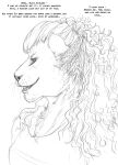 2024 amanda_(tcitw) anthro arania black_and_white braided_hair breasts clothed clothing dialogue english_text felid female fur hair herm_(lore) hi_res lion mammal monochrome pantherine solo text the_cabin_in_the_woods_(arania) whiskers