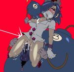  4_fingers animate_inanimate arms_restrained balls big_breasts black_balls black_body black_penis blue_hair blush bodily_fluids body_part_in_pussy bomb bottomless bottomless_female bottomless_human breasts breath captainkirb chain cleavage clothed clothing cum cum_between_breasts cum_from_pussy cum_in_pussy cum_inside cum_on_own_penis cum_on_penis cum_on_self explosives eyelashes female female_penetrated fingers genital_fluids genitals george_(skullgirls) glistening glistening_balls glistening_breasts glistening_genitalia glistening_penis glistening_thighs gloves group group_sex hair hand_on_another&#039;s_leg hands_on_legs handwear hat headgear headwear hi_res highlights_(coloring) human human_ears human_penetrated humanoid_genitalia humanoid_penis lenny_(skullgirls) lit_fuse male male/female male_on_human male_penetrating male_penetrating_female male_penetrating_human mammal mouth_outline no_underwear not_furry nurse_clothing nurse_hat nurse_headwear nurse_uniform panting penetration penile penile_penetration penis penis_between_breasts penis_in_pussy pink_blush pink_inner_pussy red_background red_cross red_eyes restrained sex simple_background skullgirls sweat tan_clothing tan_gloves tan_handwear tears threesome topwear topwear_only trio uniform vaginal vaginal_penetration valentine_(skullgirls) white_clothing white_gloves white_handwear zipper_down 