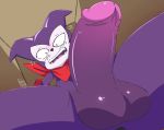  balls blush close-up digimon erection foreshortening impmon male meatshaq penis scarf sweat teeth 