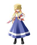  1girl alternate_costume blonde_hair capcom_fighting_jam genderswap genderswap_(mtf) iwa-saka long_hair m.u.g.e.n nool personification simple_background skirt solo tagme vampire_(game) very_long_hair warzard 