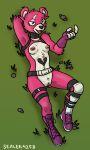  2018 anthro bear breasts cuddle_team_leader digital_drawing_(artwork) digital_media_(artwork) female fortnite fur mammal nipples open_mouth pink_fur pussy sealer4258 solo video_games 