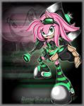  2009 amy_rose clothing female footwear gloves green_eyes looking_at_viewer metalpandora shoes solo sonic_(series) 