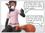  clothing colrblnd_(artist) comic duzt_(artist) english_text female lexi_redd mammal measureup panties red_panda text underwear 